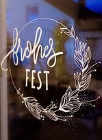 Freebie: Kreidemarker-Vorlage zu Weihnachten mit Winterstimmung