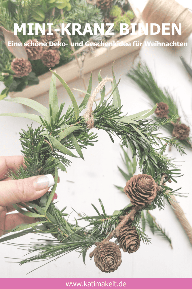 Geschenke für Weihnachten – Mini-Kränze binden