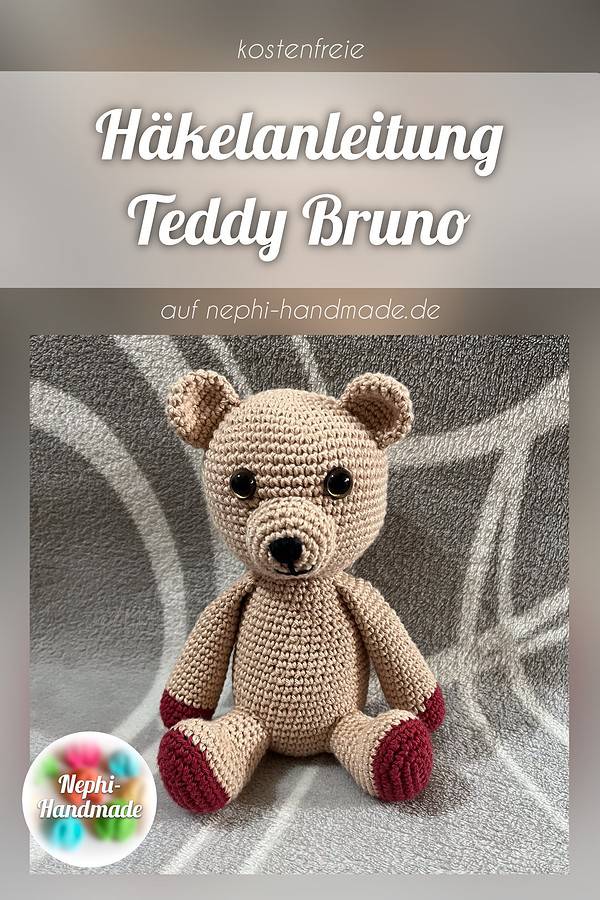 Häkelanleitung Teddy Bruno