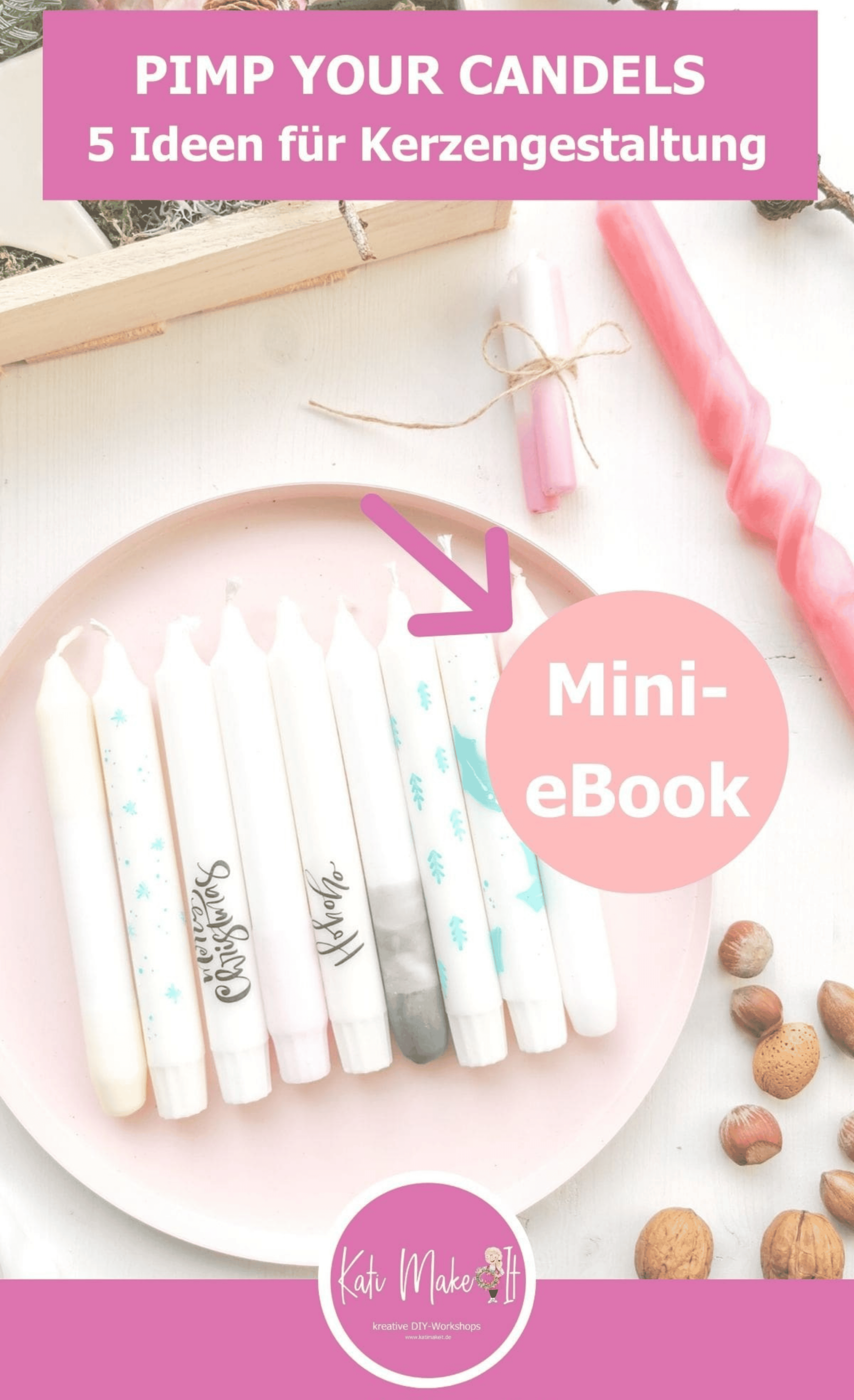 Last-Minute-Geschenkidee für Weihnachten – 5 Ideen mit Kerzen inkl. Mini-eBook