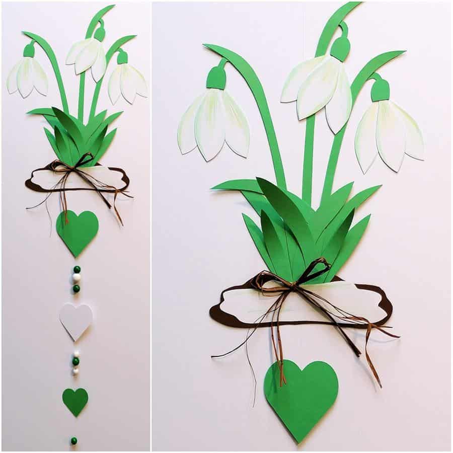 Frühlingskette mit Schneeglöckchen