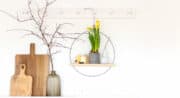 Metallring mal anders – einfache DIY-Deko mit Holzbrett