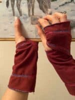Pulswärmer – Übersicht und Schnitt mit alternativem Daumenloch