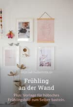 Freebie Papercut-Vorlage: hübsches Frühlingsbild zum Selber basteln.