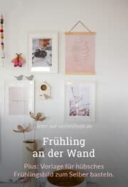 Freebie Papercut-Vorlage: hübsches Frühlingsbild zum Selber basteln.