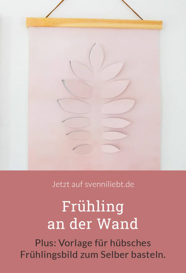 Freebie Papercut-Vorlage: hübsches Frühlingsbild zum Selber basteln.