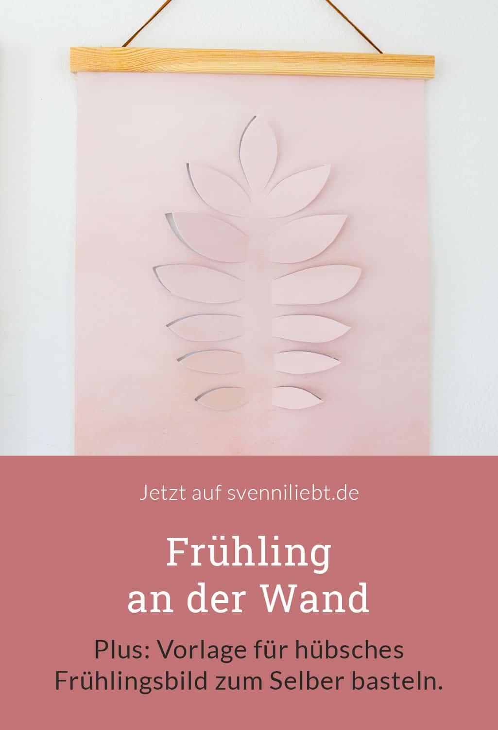 Freebie Papercut-Vorlage: hübsches Frühlingsbild zum Selber basteln.