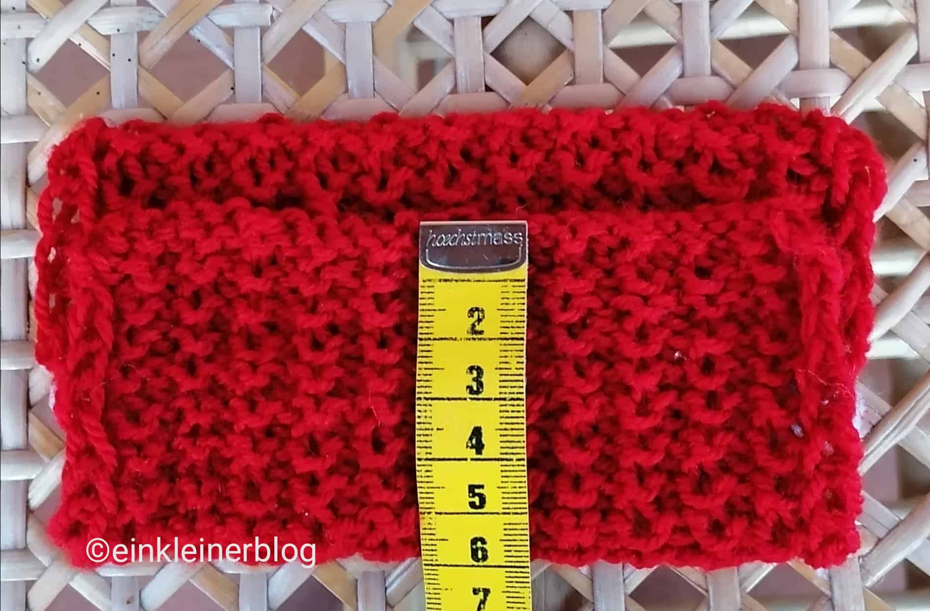 DIY Behälter für Taschentücher,  gestrickt