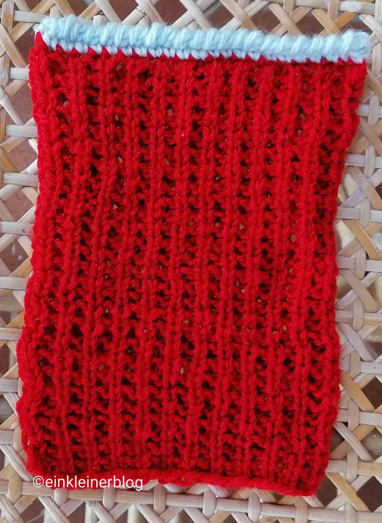 DIY Behälter für Taschentücher,  gestrickt