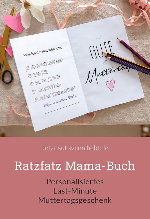 DIY Mama-Buch – personalisiertes Last-Minute Muttertagsgeschenk