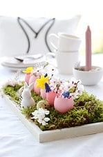 DIY Süße Eiervasen Tischdeko zu Ostern – Ei Ei Ei Osterbastelei