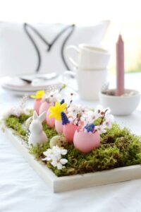 DIY Süße Eiervasen Tischdeko zu Ostern - Ei Ei Ei Osterbastelei