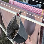 Wäscheklammerbeutel aus alten Jeans nähen
