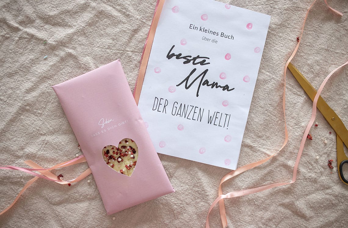 Wenns mal wieder schnell gehen muss, oder die schönste Muttertags-Praline der Welt mit FREEBIE