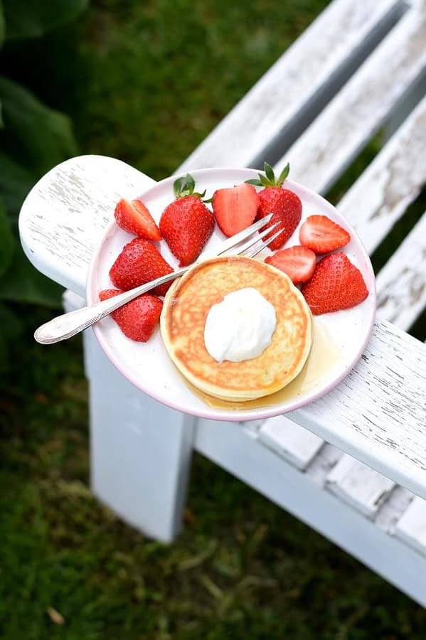 🥞 Das Rezept für einfache Skyr-Pancakes. Ruckzuck gemacht, super lecker und fluffig!