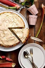 ♥️ Einfacher Rhabarberkuchen mit Baiser ♥️