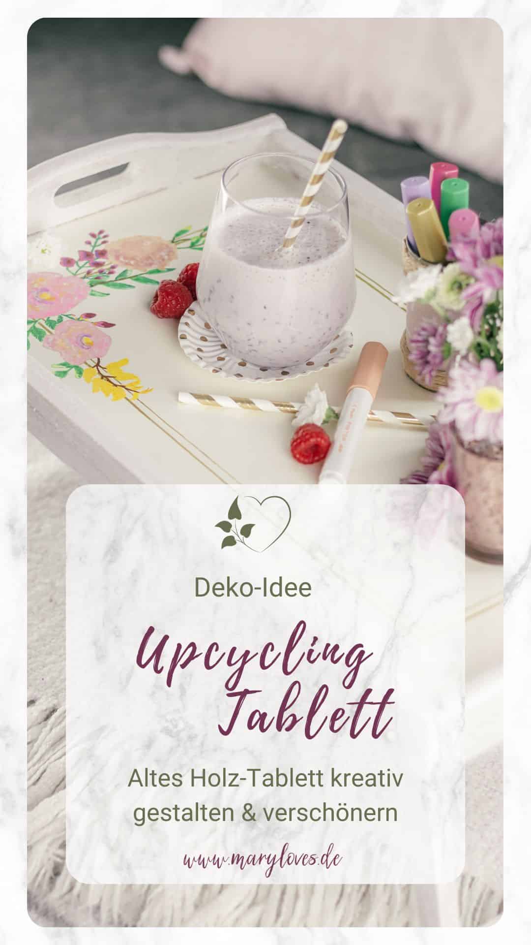 DIY-Deko: Upcycling-Tablett aus Holz kreativ gestalten