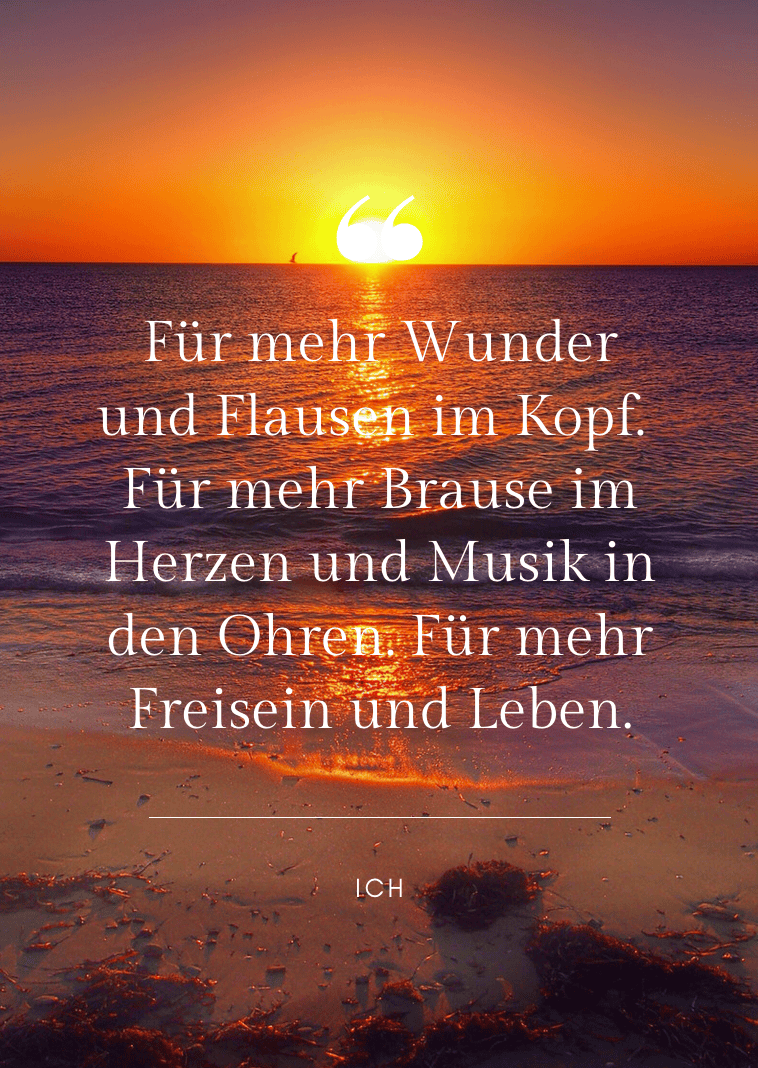 Wall Art Print Für mehr Brause im Herzen Manifest