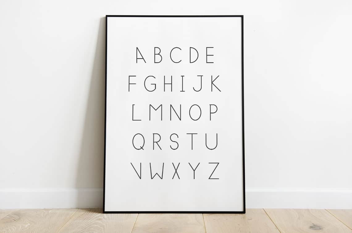Die schönsten kostenlosen ABC-Poster zum Ausdrucken mit Freebie