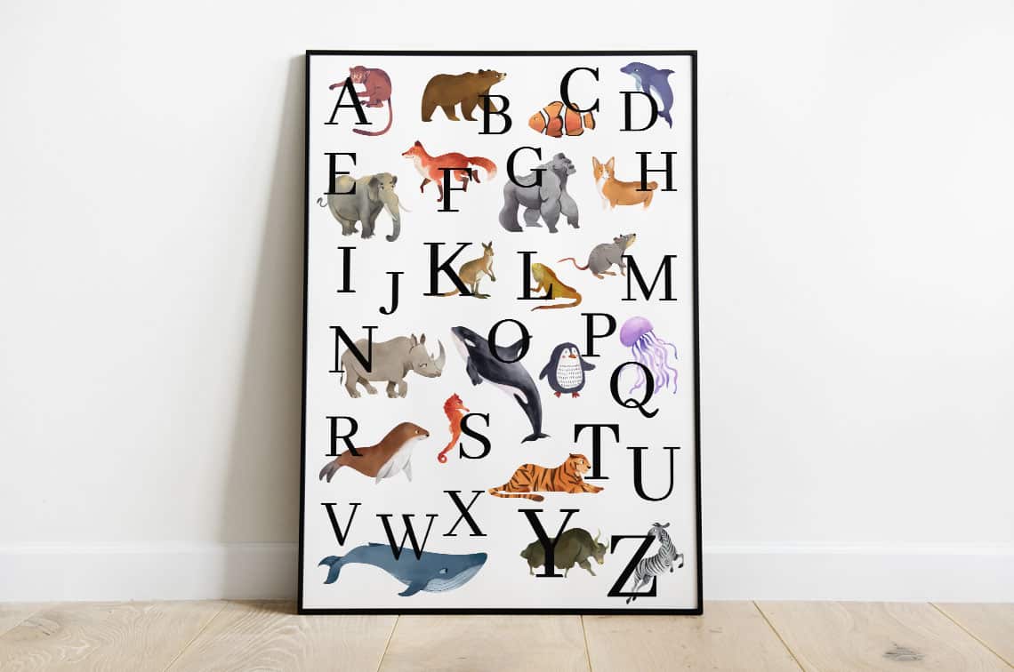 Die schönsten kostenlosen ABC-Poster zum Ausdrucken mit Freebie