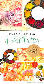 Malen mit Kindern: Herbstblätter malen