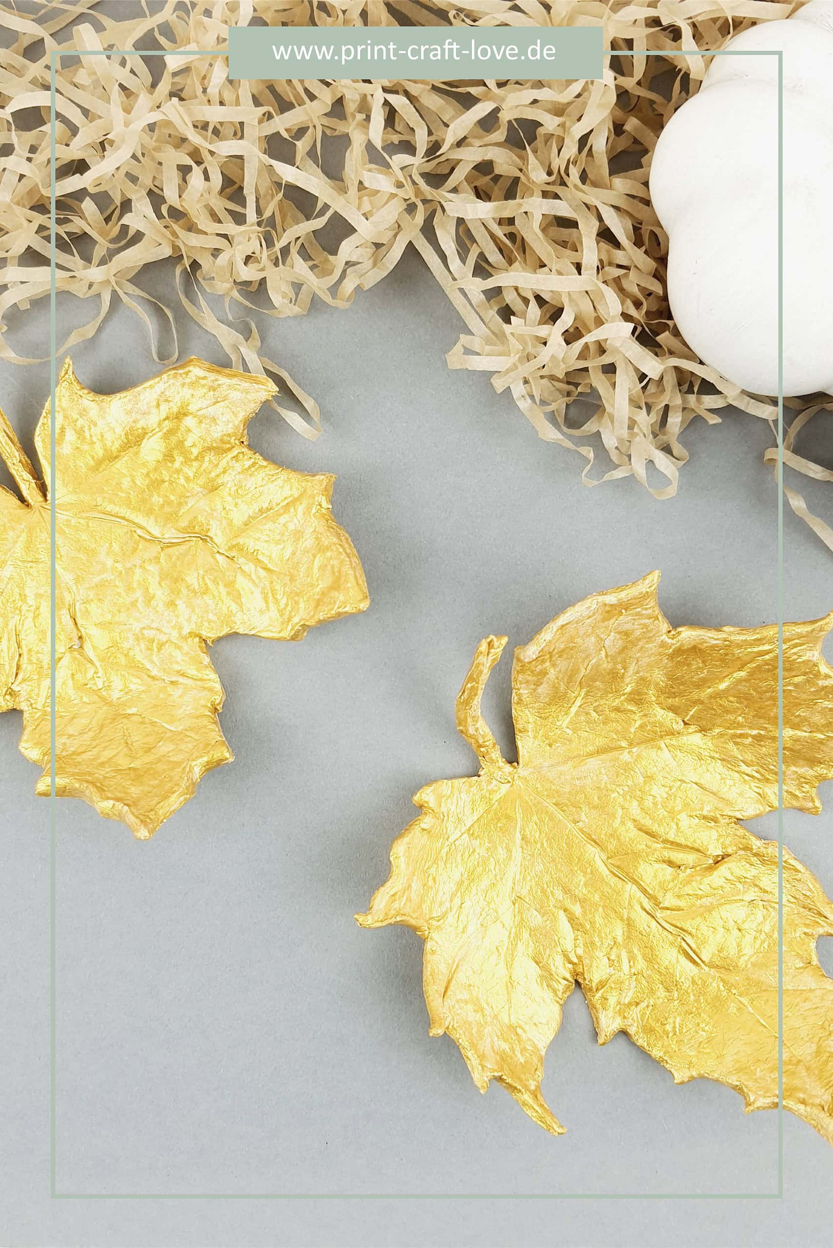Dekoschale goldenes Herbstlaub