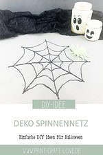 Einfache Halloween-Deko – Spinnenetz selbermachen