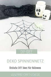 Einfache Halloween-Deko - Spinnenetz selbermachen