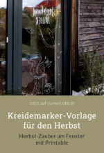 Herbst-Zauber am Fenster mit Printable – Kreidemarker-Vorlage für den Herbst
