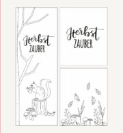 Herbst-Zauber am Fenster mit Printable – Kreidemarker-Vorlage für den Herbst