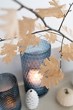 Herbstlaub das ewig hält: Blätter aus Kaffeefilter