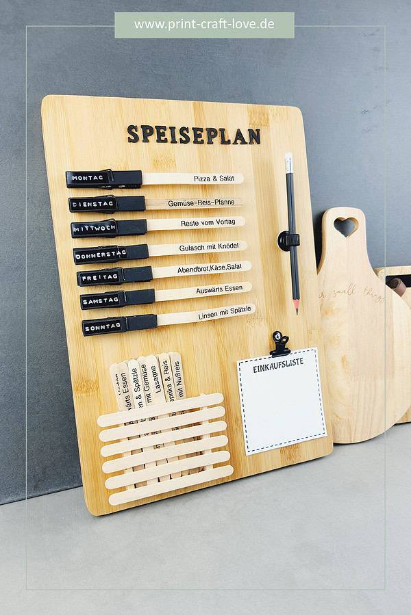 Upcycling "Foodboard" aus Küchenbrett