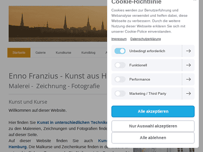 Enno Franzius - Kunstkurse Malkurse Zeichenkurse und Bildende Kunst