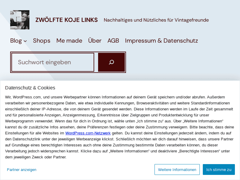 Textiles für Vintagefreunde – nachhaltig, nützlich, dekorativ
