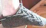 Zwei Socken Toe up gleichzeitig auf zwei Rundstricknadeln