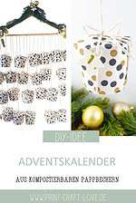 Adventskalender aus Pappbechern