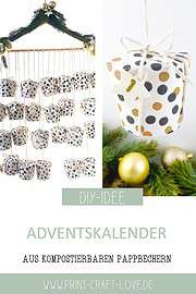 Adventskalender aus Pappbechern – von PRINT.CRAFT.LOVE!