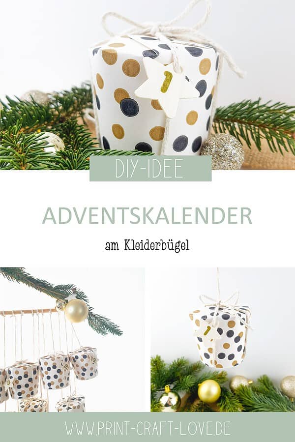 Adventskalender aus Pappbechern