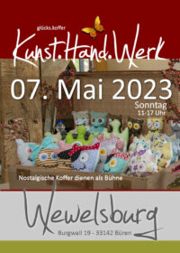 07. Mai 23 * 1. Koffermarkt „glücks.koffer“ Wewelsburg in Büren