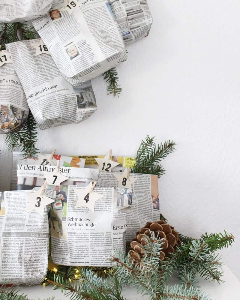 DIY Upcycling Adventskalender basteln – 70+ günstige Füllideen