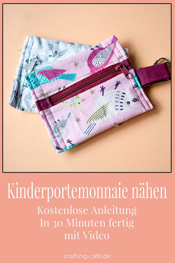 Kinderportemonnaie nähen - mit Video!