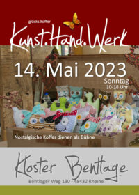 14. Mai 23 * 8. Koffermarkt "glücks.koffer" Kloster Bentlage Rheine