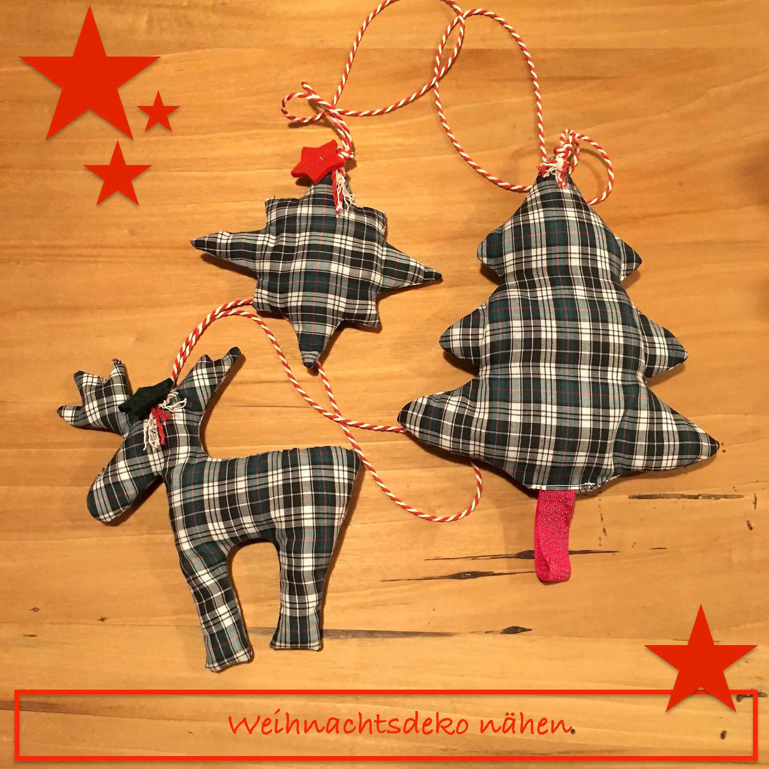 Weihnachtsdekoration nähen – Vorlagen