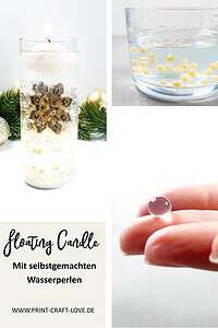 Floating Candle - mit selbstgemachten Wasserperlen