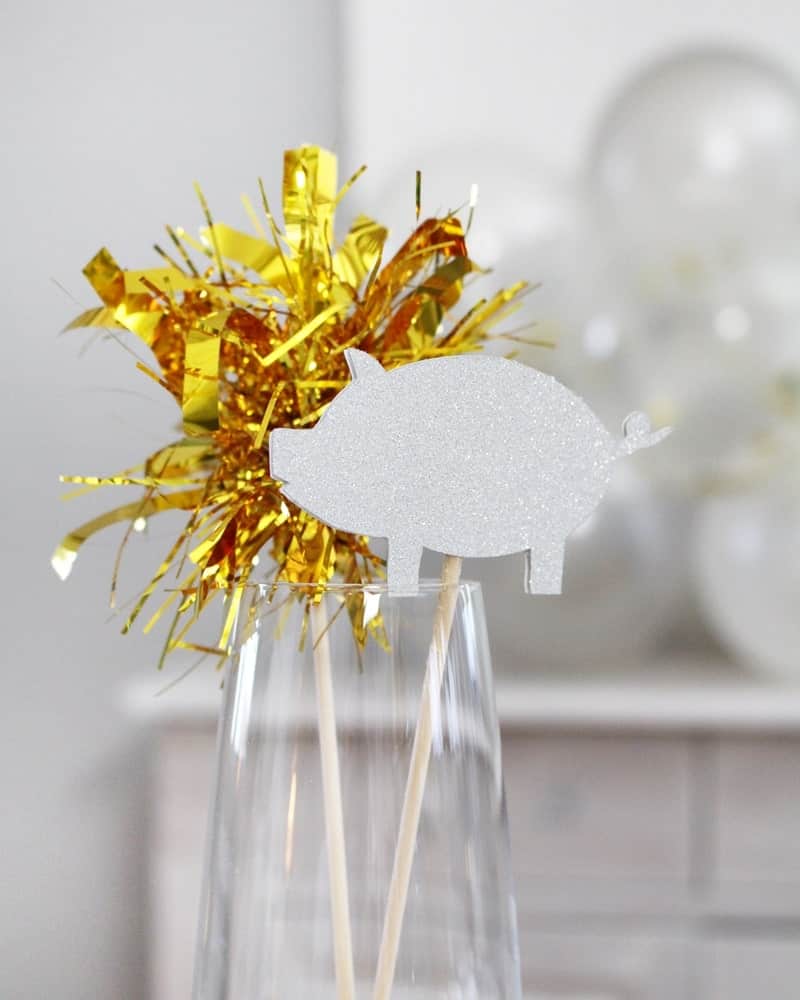 DIY Silvester Tischdeko basteln