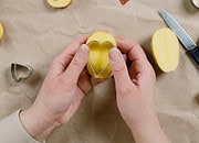 Kartoffelstempel ruckzuck selber machen