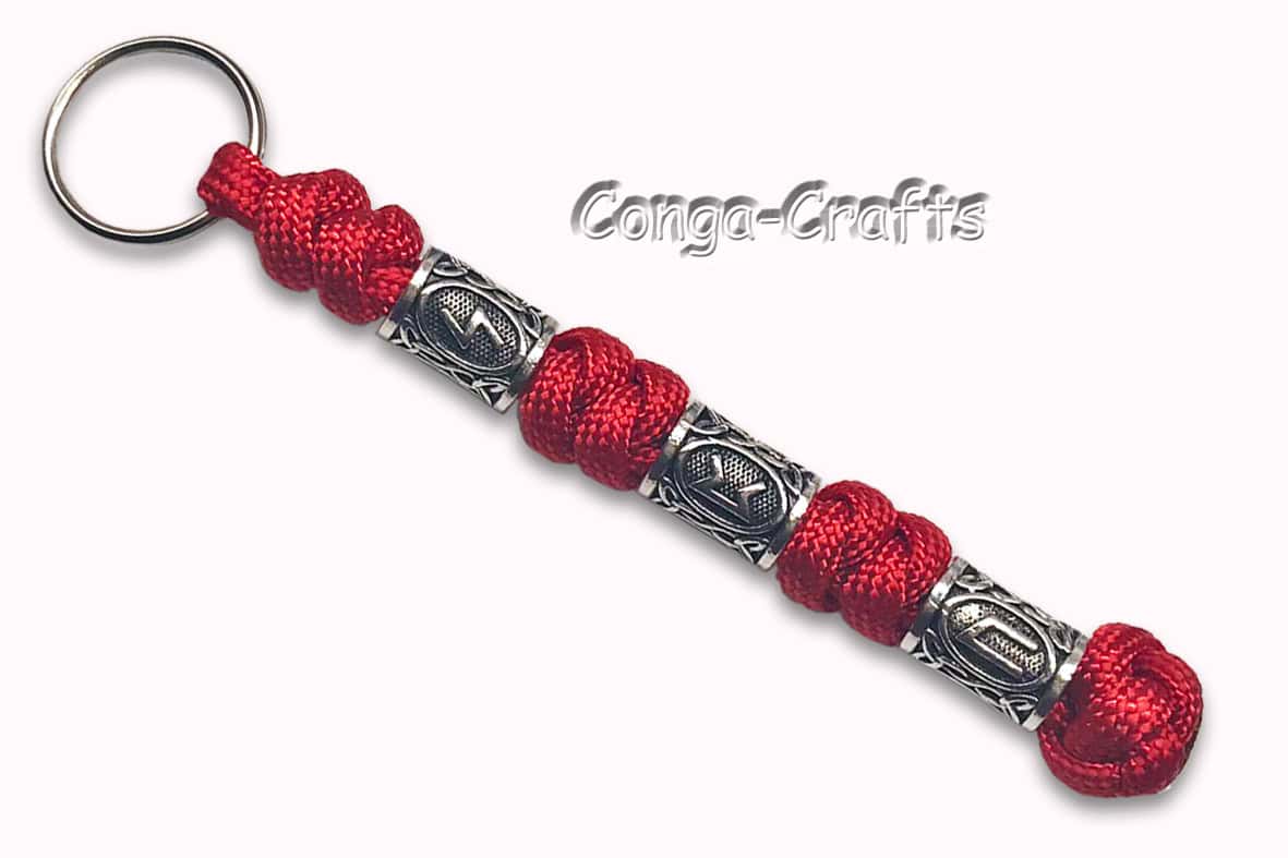 Paracord Snake + Diamond Knoten Anhänger