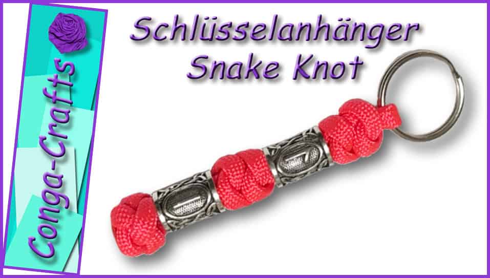 Paracord Snake + Diamond Knoten Anhänger