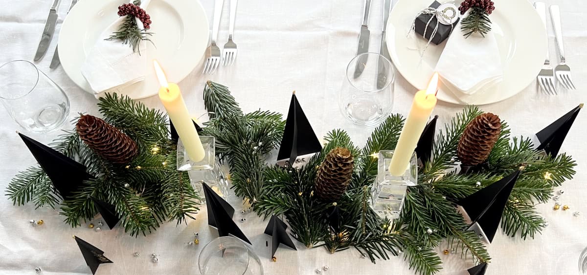 Tischdeko an Weihnachten selber machen