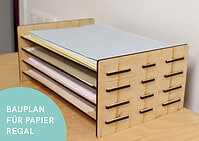 Papierregal-Bauplan für den Lasercutter